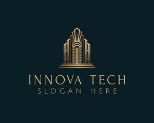 Architecture Art Deco Building logo design