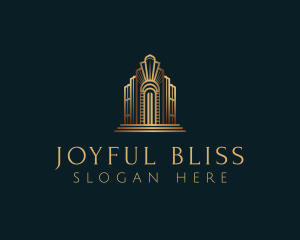 Architecture Art Deco Building logo design