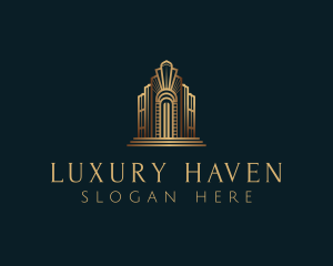 Architecture Art Deco Building logo design