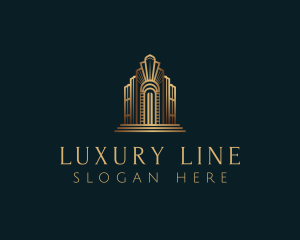 Architecture Art Deco Building logo design