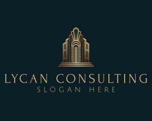 Architecture Art Deco Building logo design