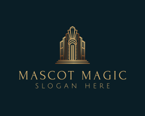 Architecture Art Deco Building logo design