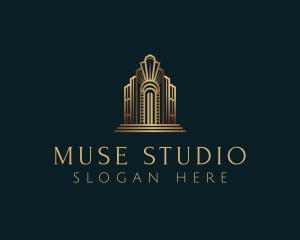 Architecture Art Deco Building logo design