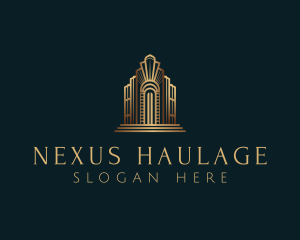 Architecture Art Deco Building logo design