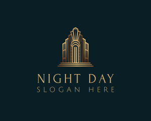 Architecture Art Deco Building logo design