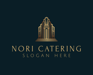 Architecture Art Deco Building logo design