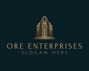 Architecture Art Deco Building logo design