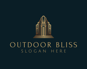 Architecture Art Deco Building logo design