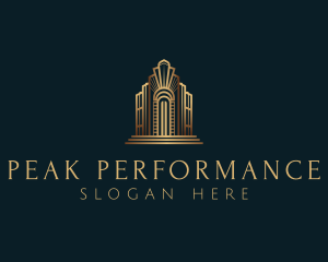 Architecture Art Deco Building logo design