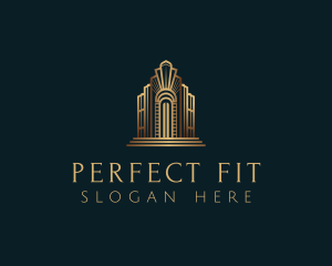 Architecture Art Deco Building logo design