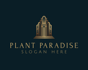 Architecture Art Deco Building logo design