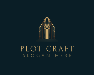 Architecture Art Deco Building logo design