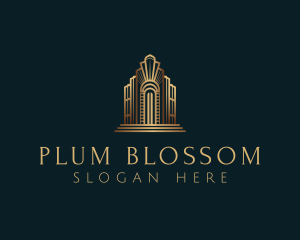 Architecture Art Deco Building logo design