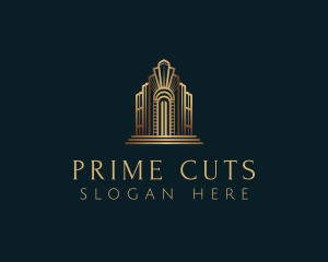 Architecture Art Deco Building logo design