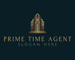 Architecture Art Deco Building logo design