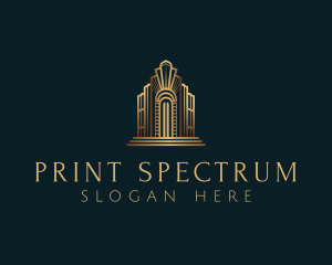 Architecture Art Deco Building logo design