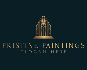 Architecture Art Deco Building logo design