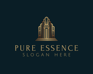 Architecture Art Deco Building logo design