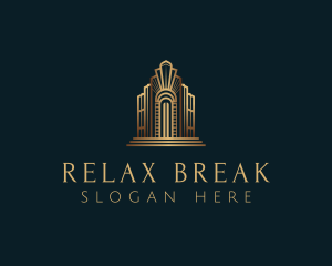 Architecture Art Deco Building logo design