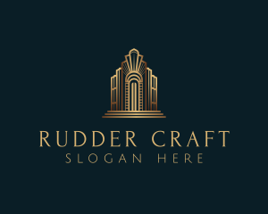 Architecture Art Deco Building logo design