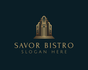 Architecture Art Deco Building logo design