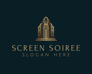 Architecture Art Deco Building logo design