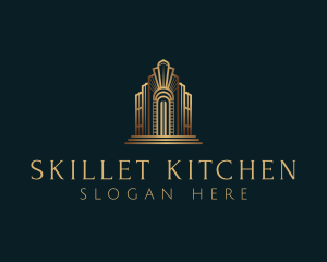 Architecture Art Deco Building logo design