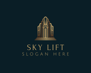 Architecture Art Deco Building logo design