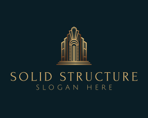 Architecture Art Deco Building logo design