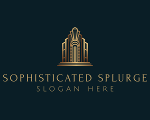 Architecture Art Deco Building logo design