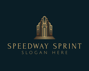 Architecture Art Deco Building logo design