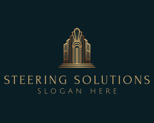 Architecture Art Deco Building logo design