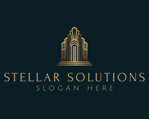 Architecture Art Deco Building logo design