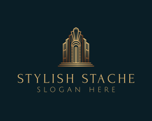 Architecture Art Deco Building logo design