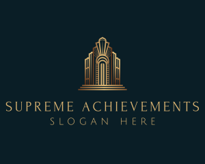 Architecture Art Deco Building logo design