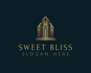 Architecture Art Deco Building logo design