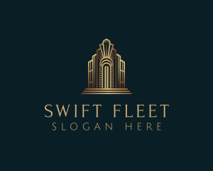 Architecture Art Deco Building logo design