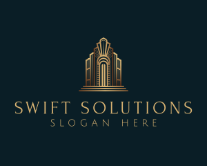 Architecture Art Deco Building logo design