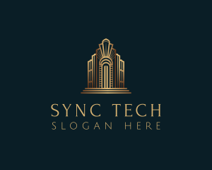 Architecture Art Deco Building logo design