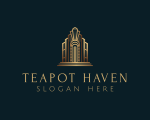 Architecture Art Deco Building logo design