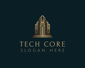 Architecture Art Deco Building logo design