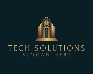 Architecture Art Deco Building logo design