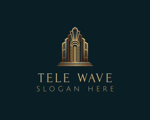 Architecture Art Deco Building logo design