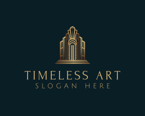 Architecture Art Deco Building logo design