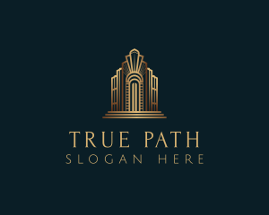 Architecture Art Deco Building logo design