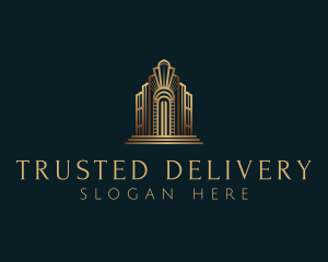 Architecture Art Deco Building logo design