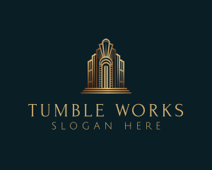 Architecture Art Deco Building logo design