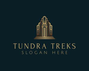 Architecture Art Deco Building logo design