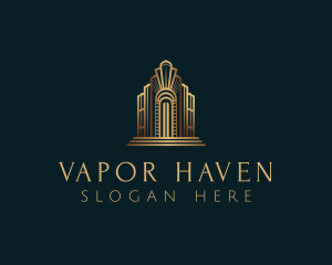 Architecture Art Deco Building logo design