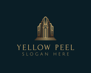 Architecture Art Deco Building logo design